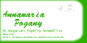 annamaria pogany business card